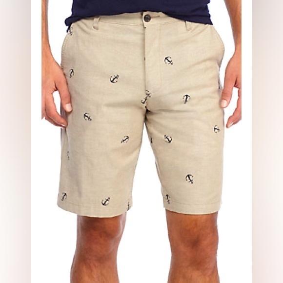 Dockers Khaki Anchor Print Shorts - Picture 1 of 10